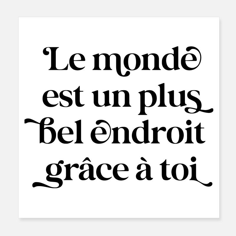 Dank dir – Liebe Valentinstagshochzeit Poster 20x20 cm