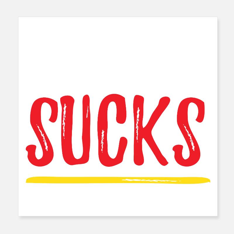 Nicht laufen ist echt blöd Poster 20x20 cm