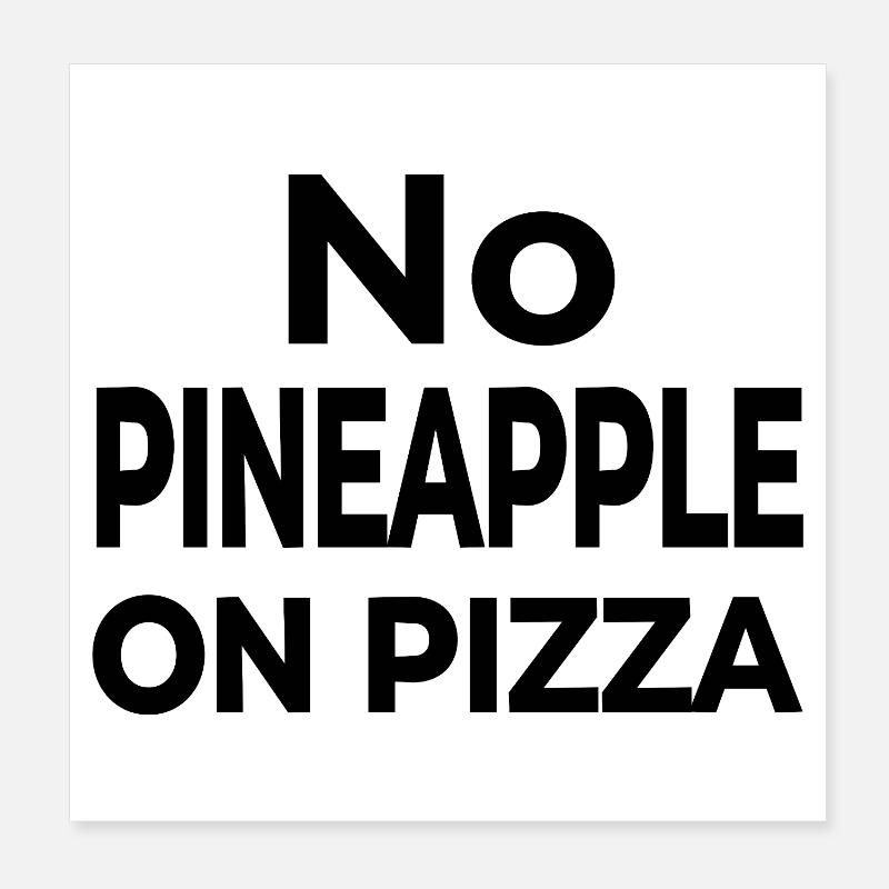 Pizza Poster 20x20 cm