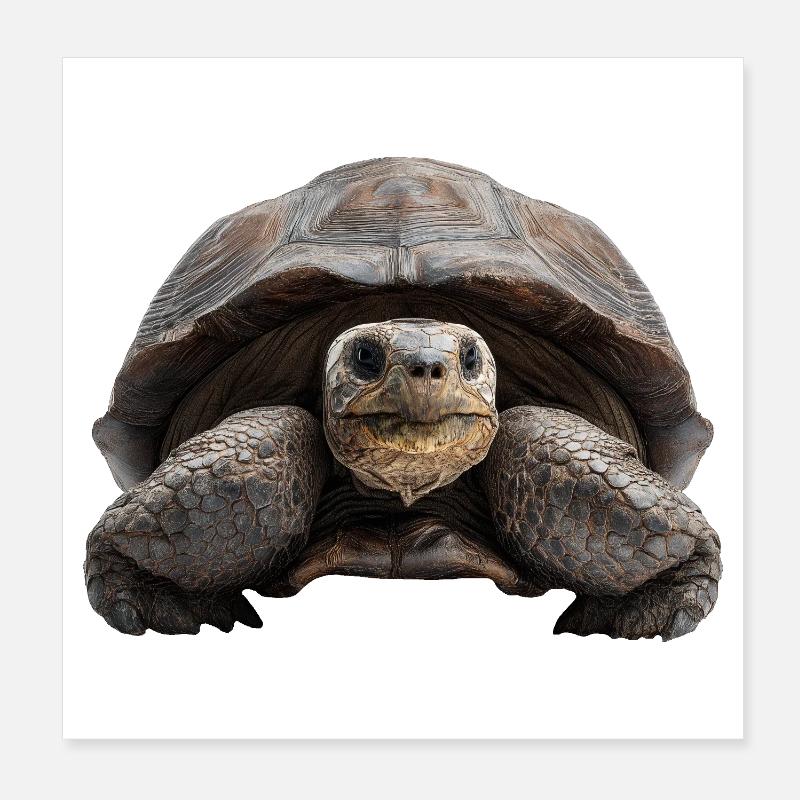 Tortoise – calm, strength, consistency Poster 8" x 8" (20x20 cm)