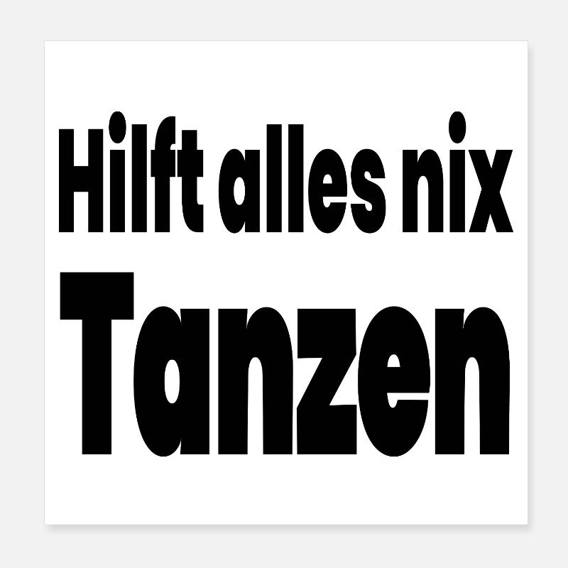 Dance Poster 8" x 8" (20x20 cm)