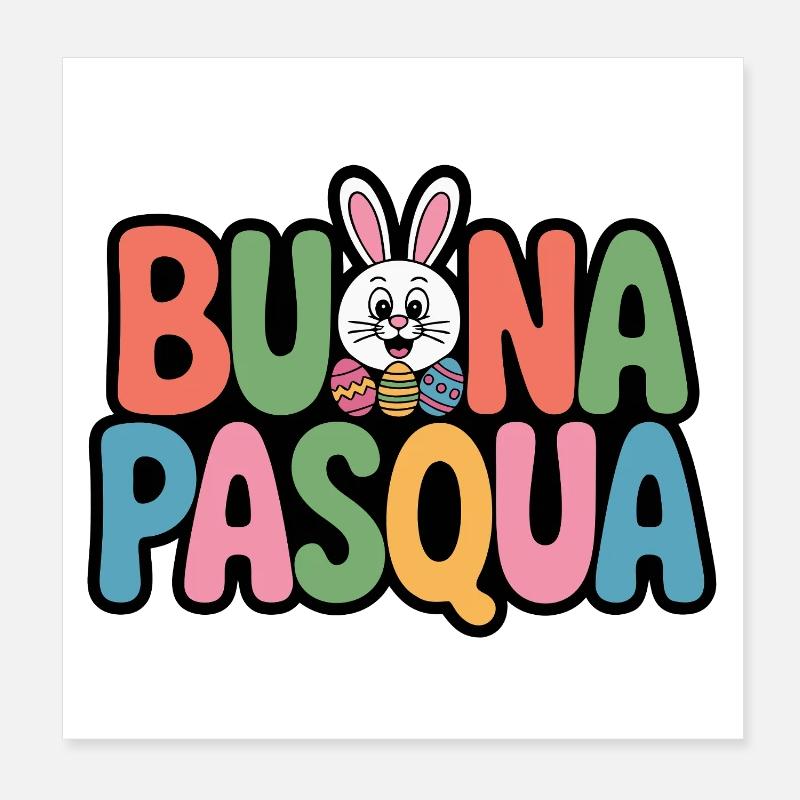 Lapin de Pâques Poster 20 x 20 cm