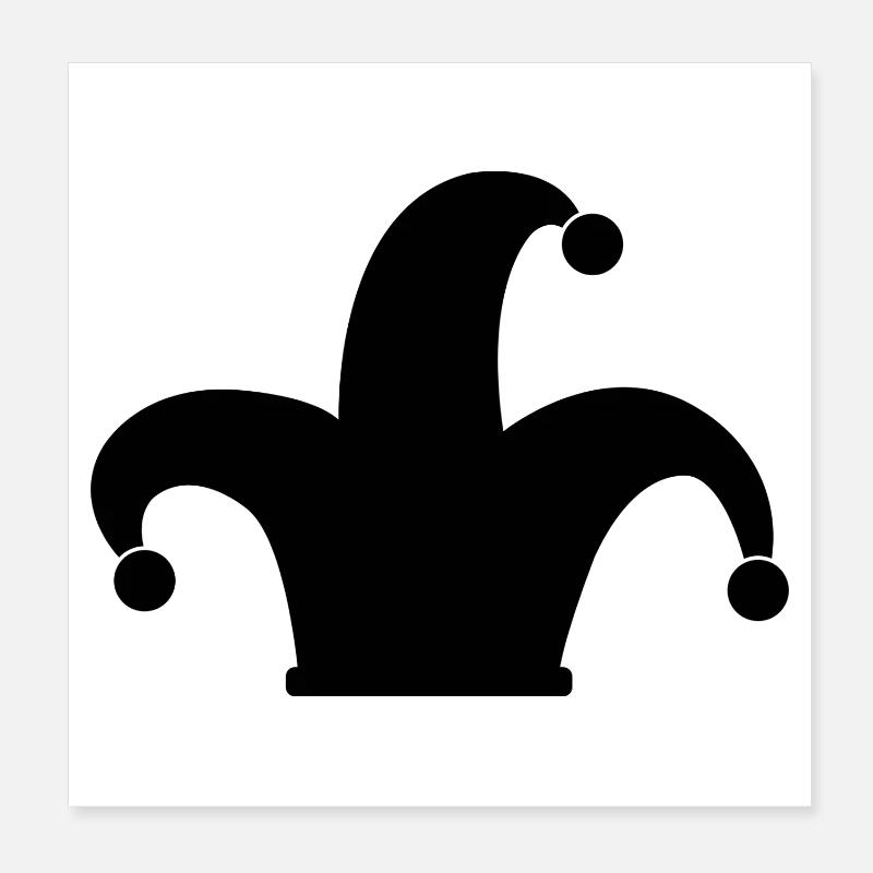 Clown hat Poster 8" x 8" (20x20 cm)