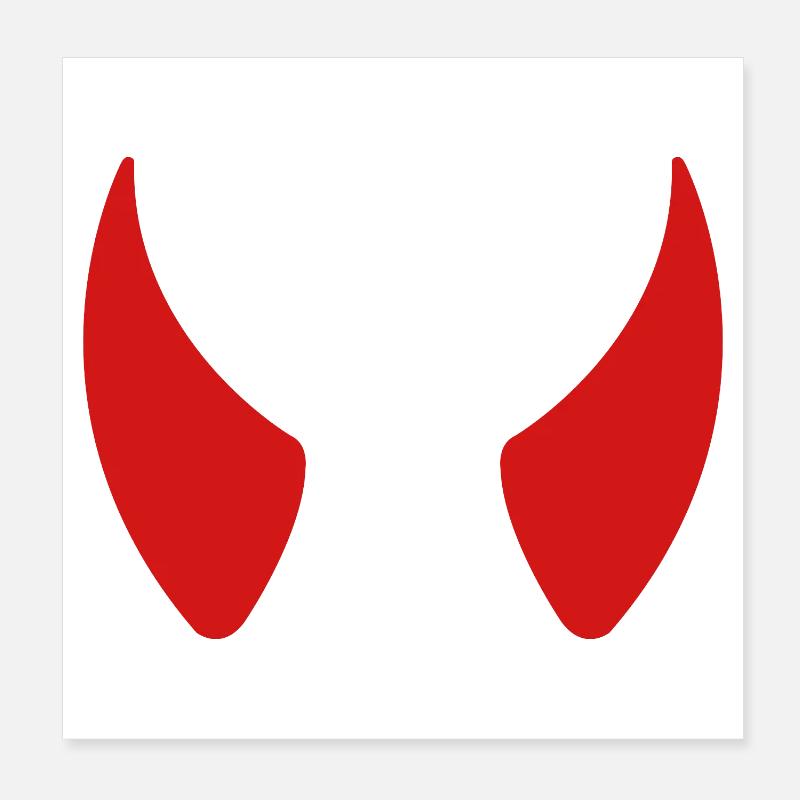 Cornes du diable Poster 20 x 20 cm