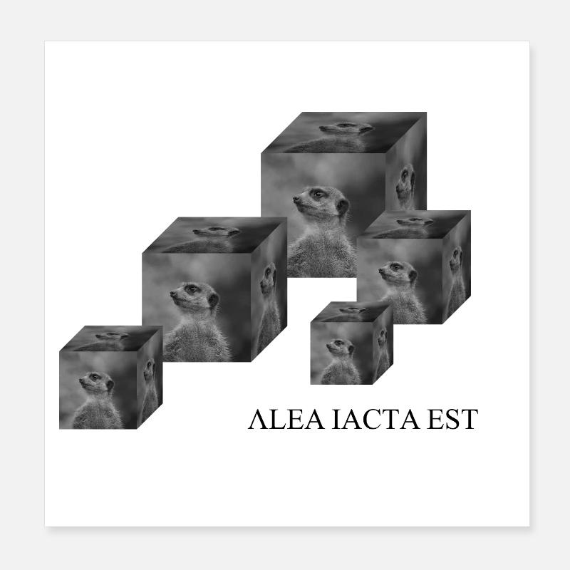 Cubes Poster 20 x 20 cm