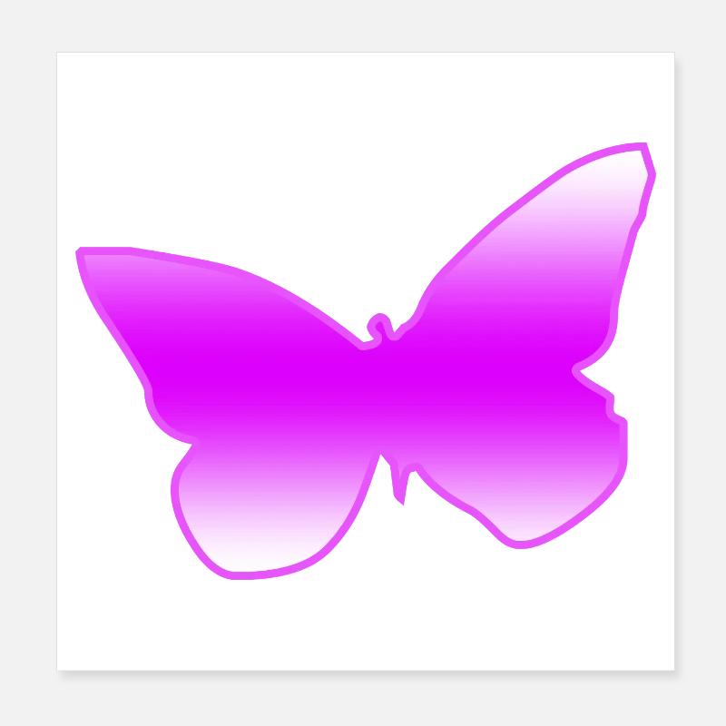 Butterfly Poster 8" x 8" (20x20 cm)