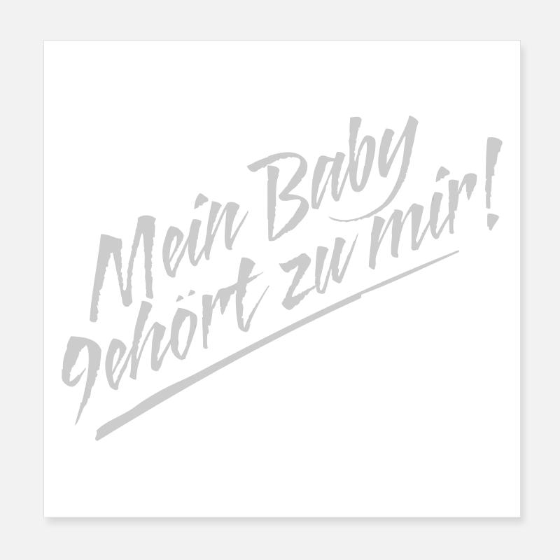 Mon bébé Poster 20 x 20 cm