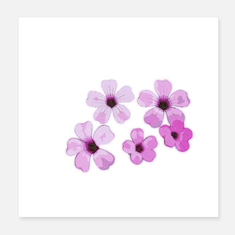 Fleurs Poster 20 x 20 cm