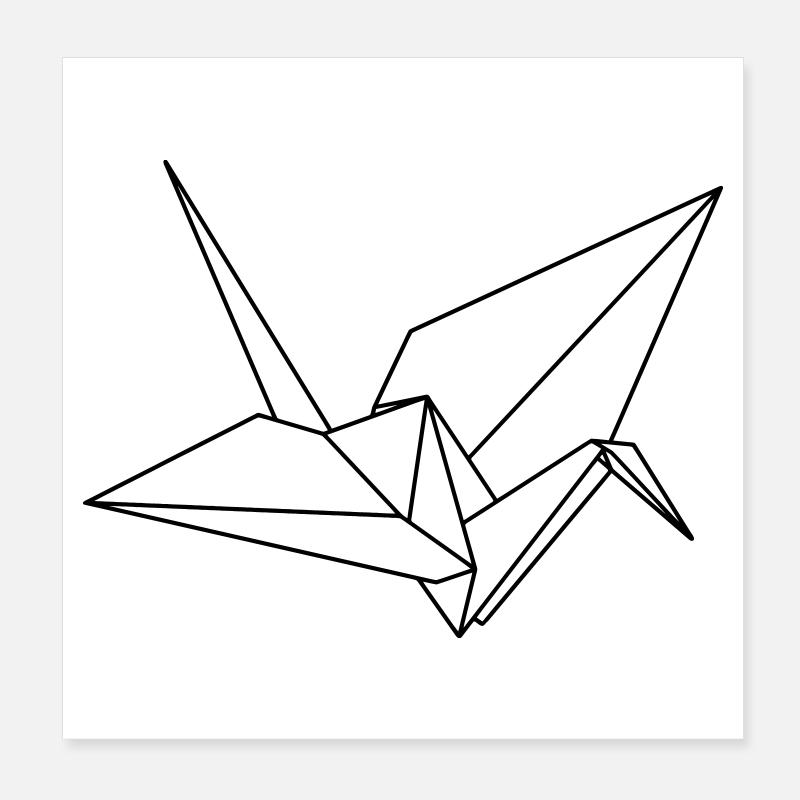 vogel Poster 20x20 cm