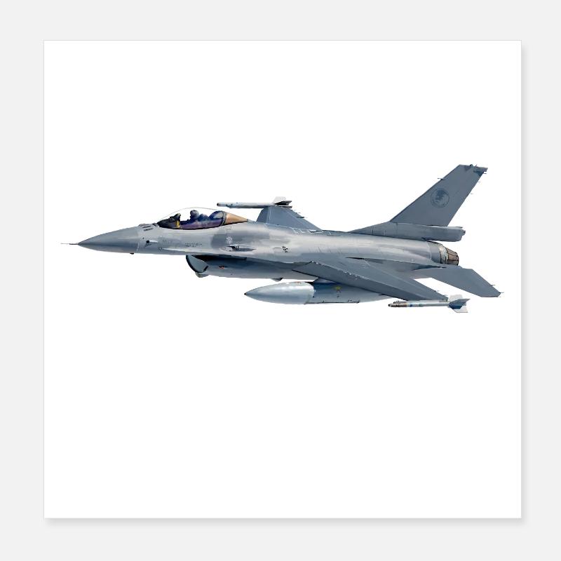 F-16 Poster 20 x 20 cm