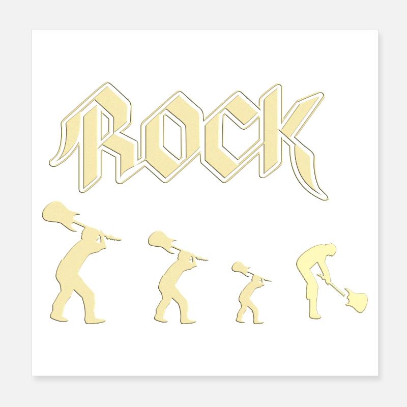 rock Poster 20 x 20 cm