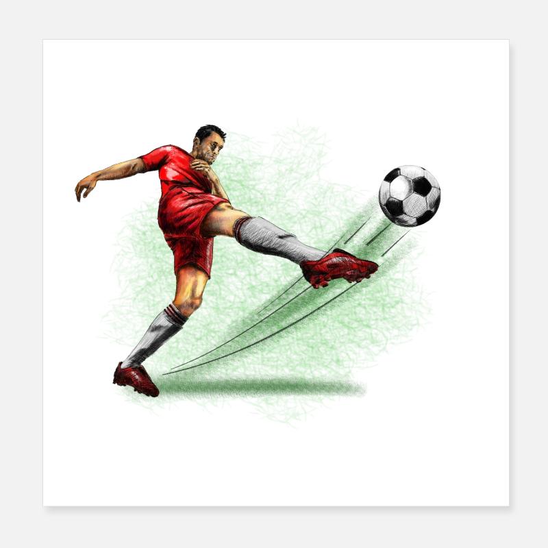soccer player Poster 20 x 20 cm