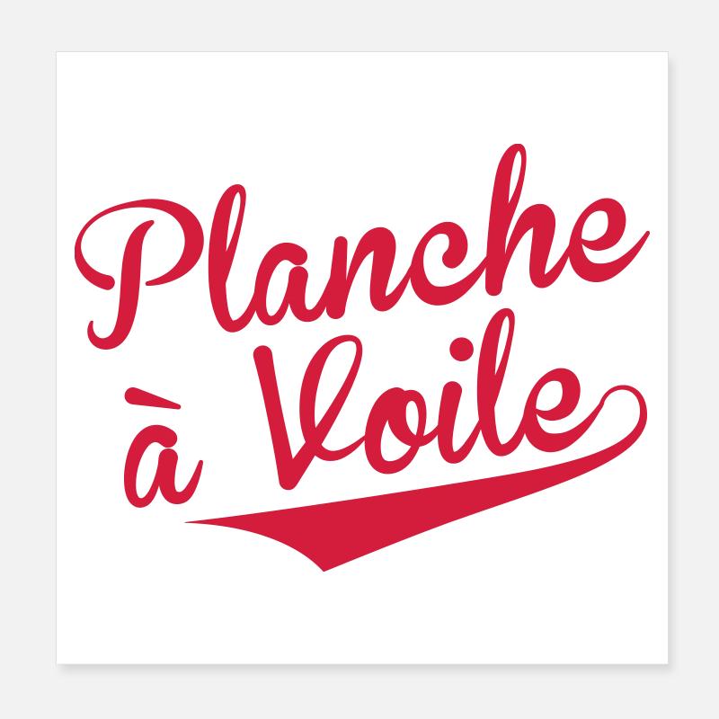 Planche à voile / Véliplanchiste / Windsurf / Poster 20 x 20 cm