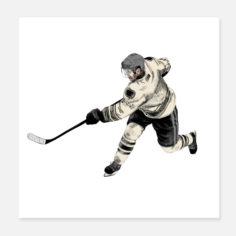 Eishockey Poster 20x20 cm