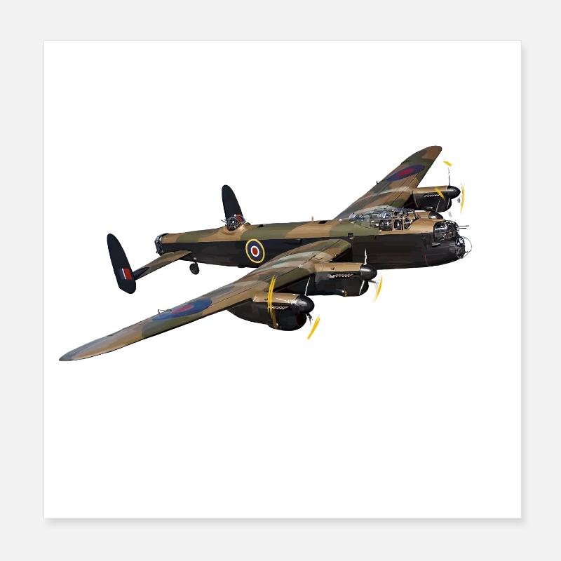 Avro Lancaster Poster 20x20 cm