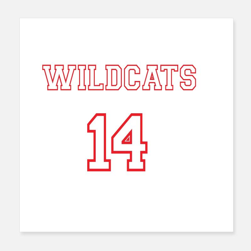EAST HIGH WILDCATS 14 Poster 8" x 8" (20x20 cm)