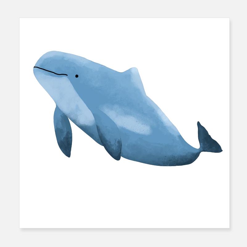 Marsouin Poster 20 x 20 cm