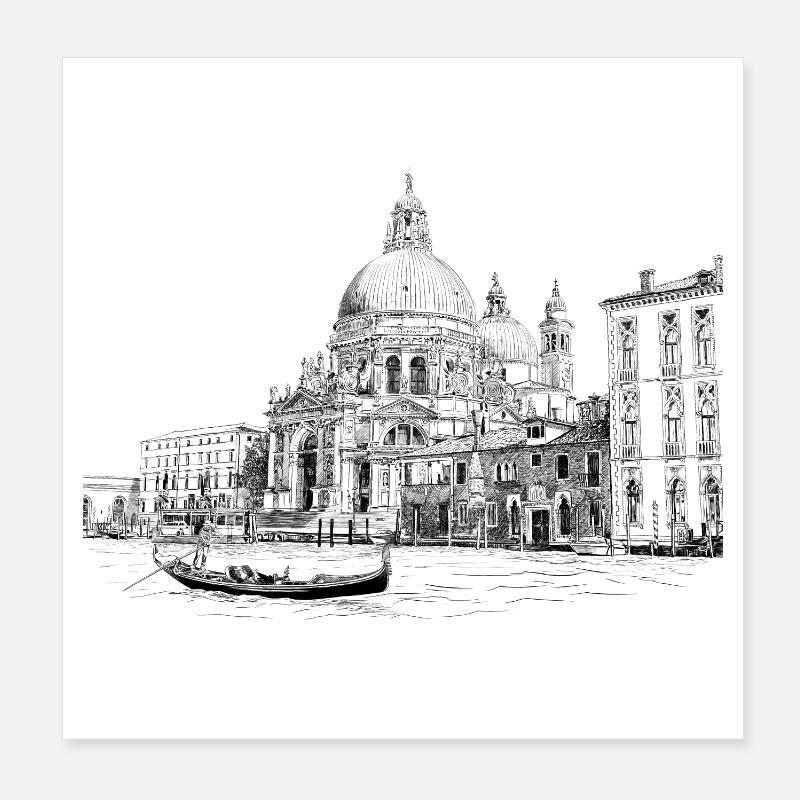 Venise Poster 20 x 20 cm