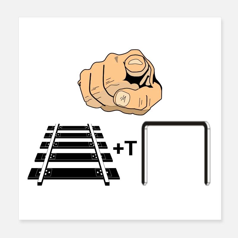 Tu ne stimules pas - Poster 20 x 20 cm - blanc