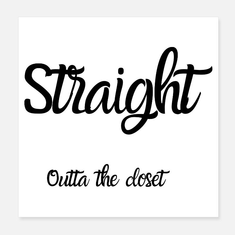Design qui sort du placard Poster 20 x 20 cm