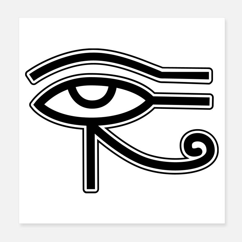 Oeil Horus Egypte Poster 20 x 20 cm