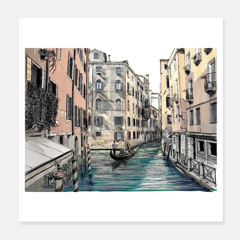 Venise Poster 20 x 20 cm