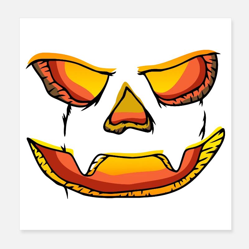 Jack-o’-lantern citrouille lanterne Halloween Poster 20 x 20 cm