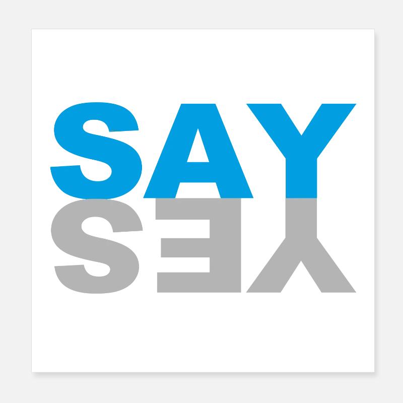 DITES OUI Poster 20 x 20 cm