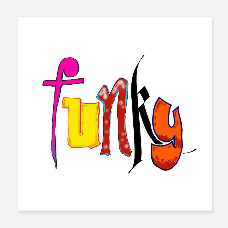 Funky Poster 20x20 cm