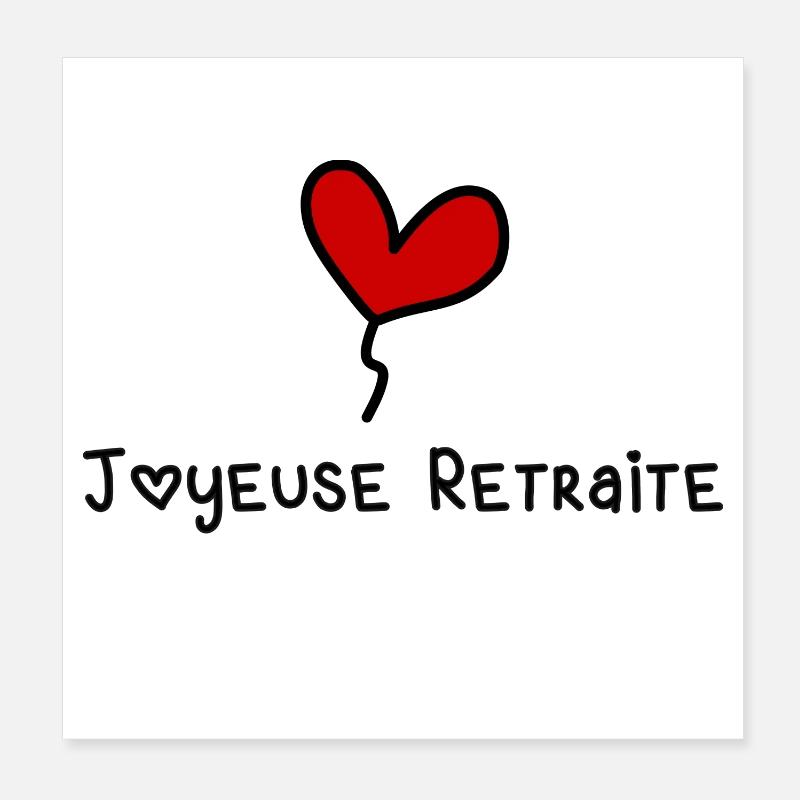 RETRAITE Poster 20 x 20 cm