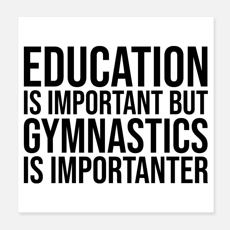 gymnastique Poster 20 x 20 cm