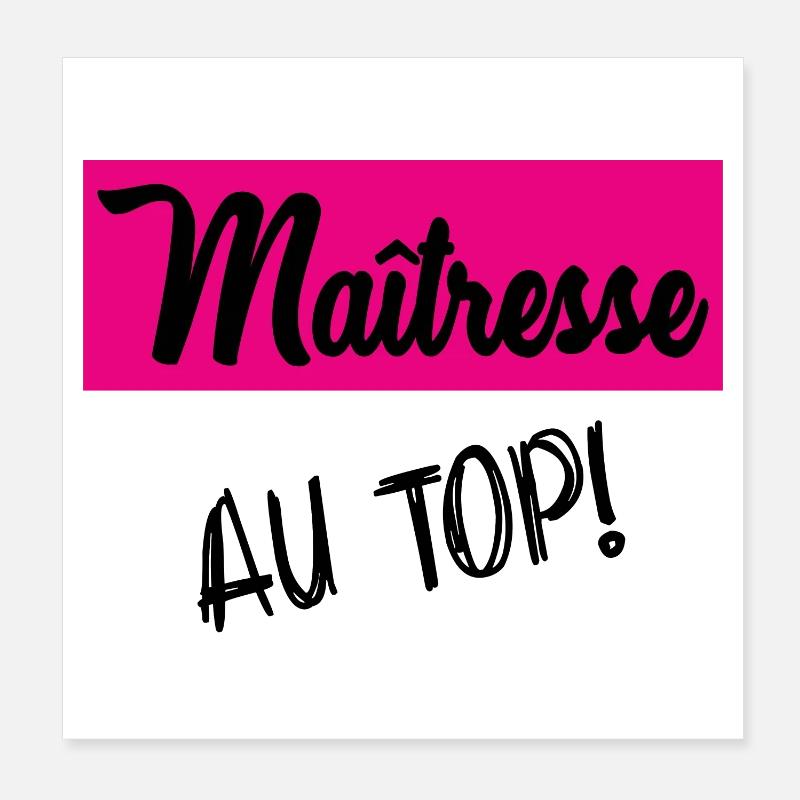 Thank you Mistress Poster 8" x 8" (20x20 cm)