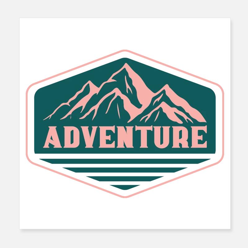 Aventure Poster 20 x 20 cm