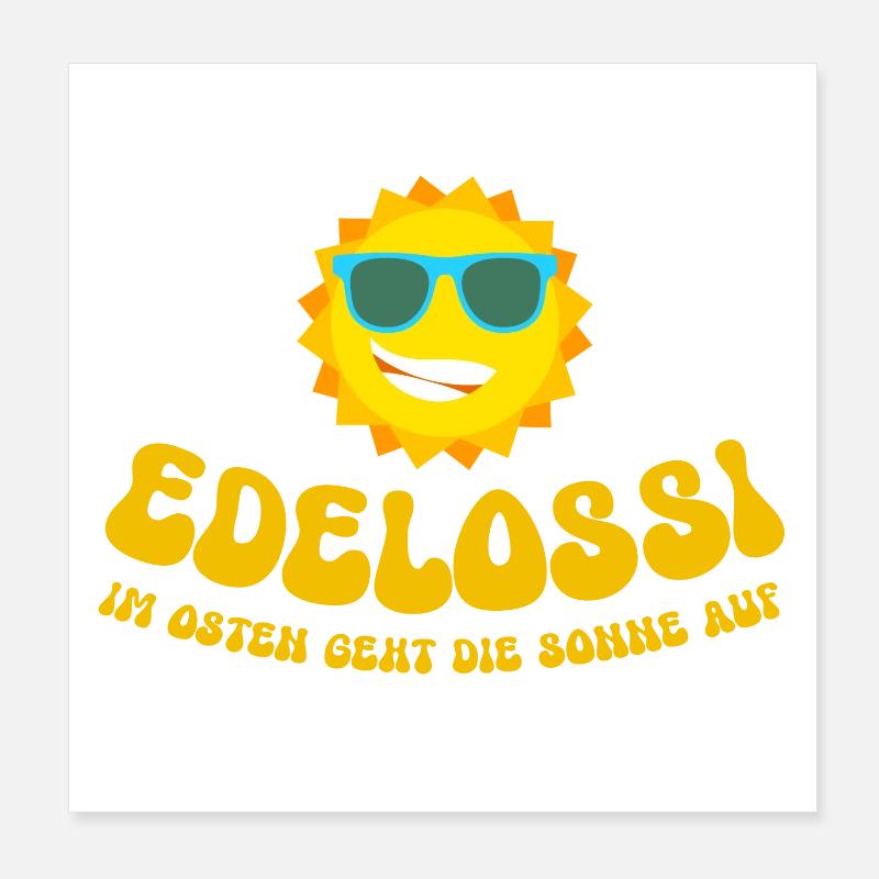 OSSI - Poster 20x20 cm - Weiß