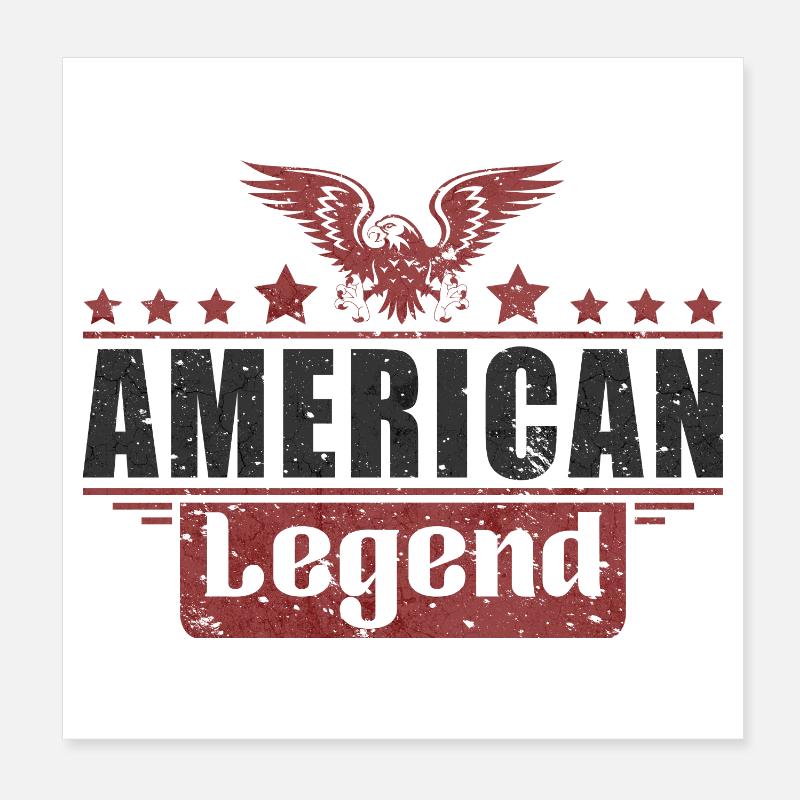 American Legend Poster 8" x 8" (20x20 cm)