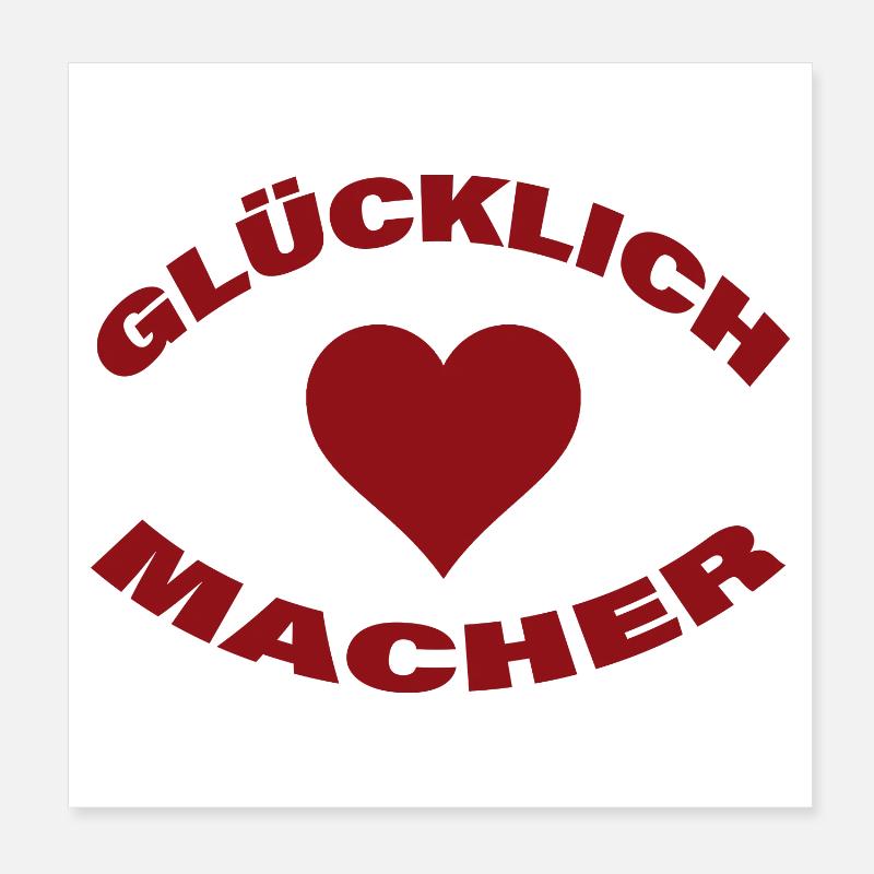 HAPPINESS MAKER Poster 8" x 8" (20x20 cm)