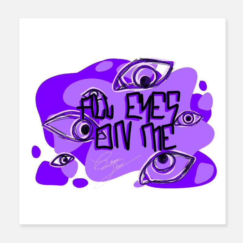Les yeux sur moi - Calypso Blous Poster 20 x 20 cm