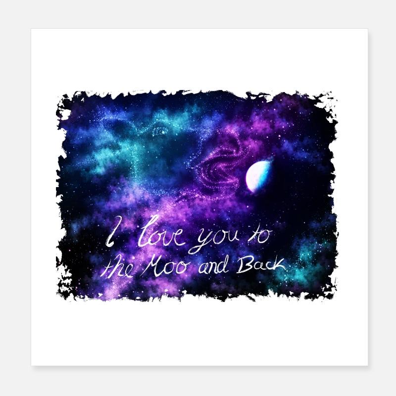 Planet-eating space cow Poster 8" x 8" (20x20 cm)