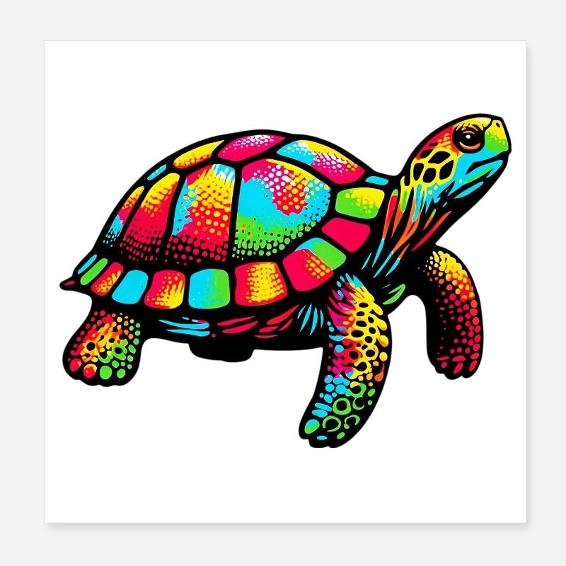Schildkröte Poster 20x20 cm