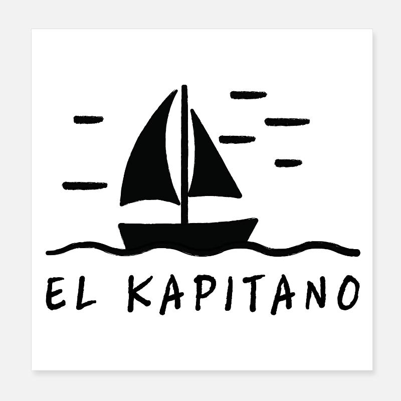 El Kapitano Poster 20 x 20 cm