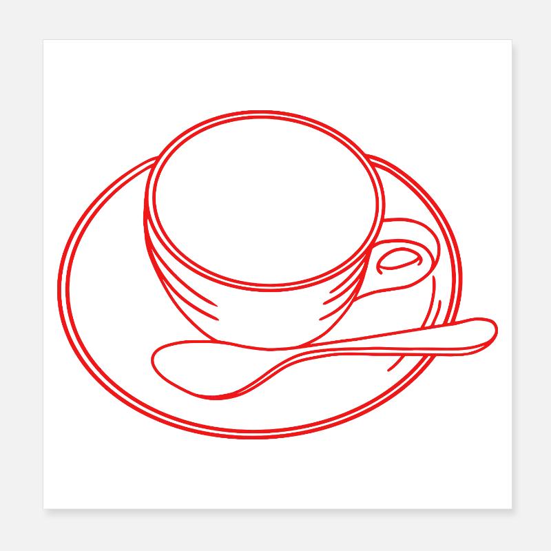 Coffee lovers Poster 8" x 8" (20x20 cm)