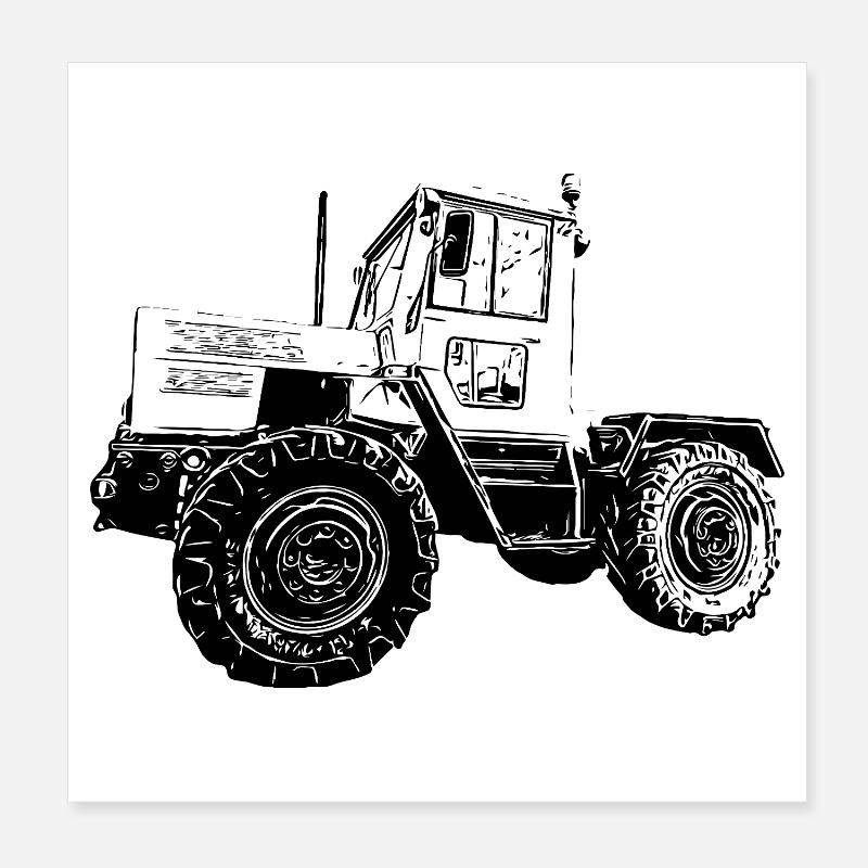 Puissance sur quatre roues Poster 20 x 20 cm