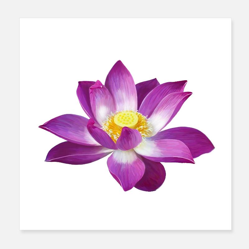 Lotus Poster 8" x 8" (20x20 cm)