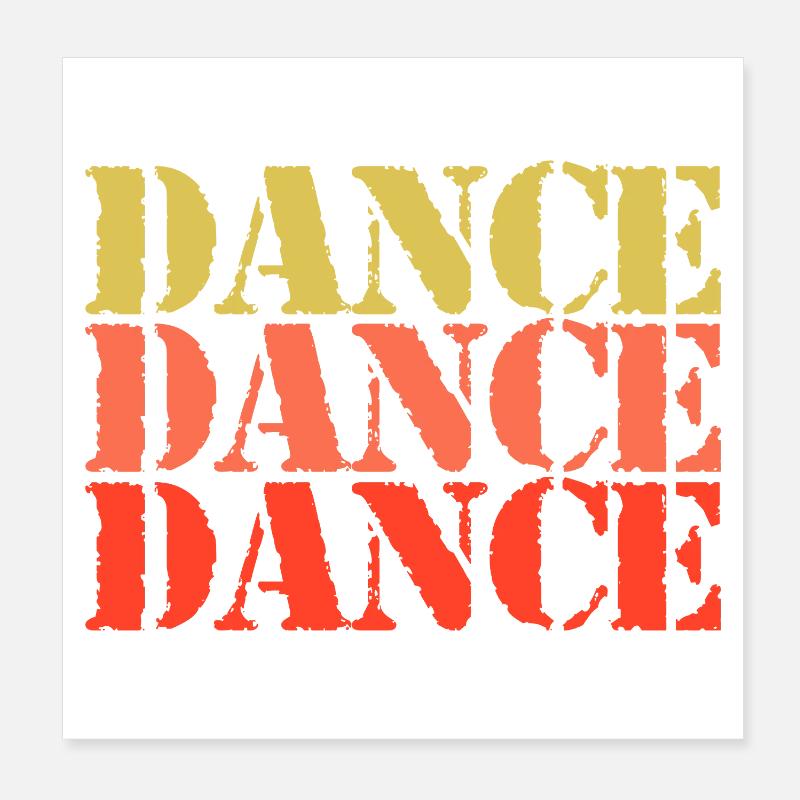 Dance Poster 8" x 8" (20x20 cm)