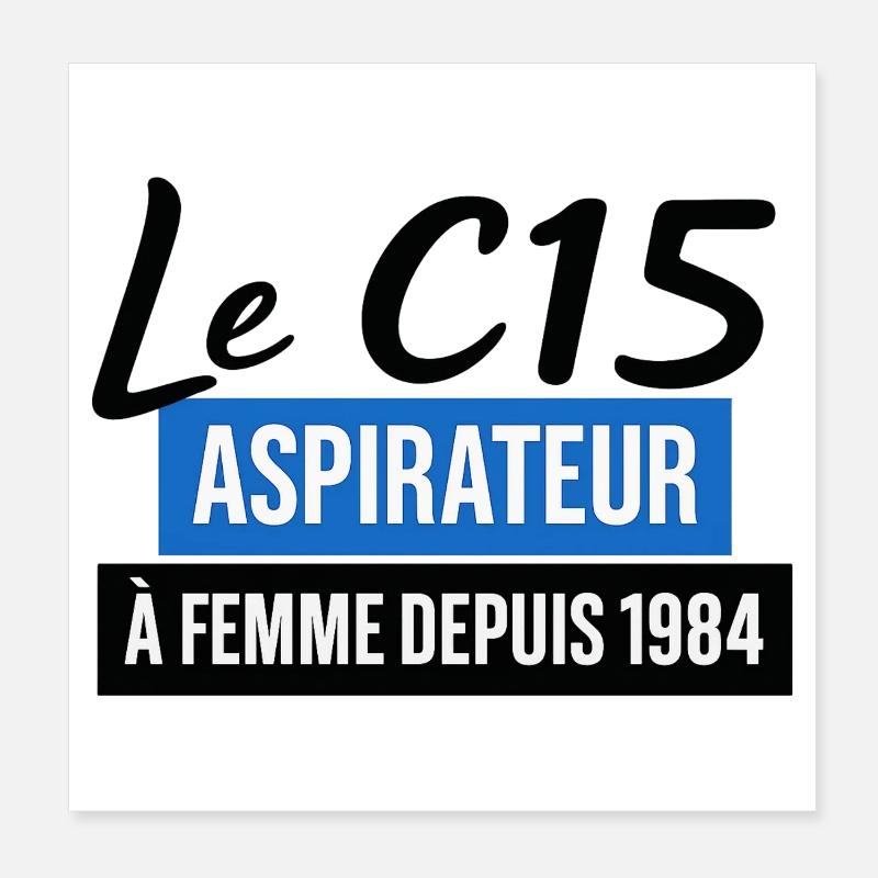 C15 - Poster 20x20 cm - Weiß