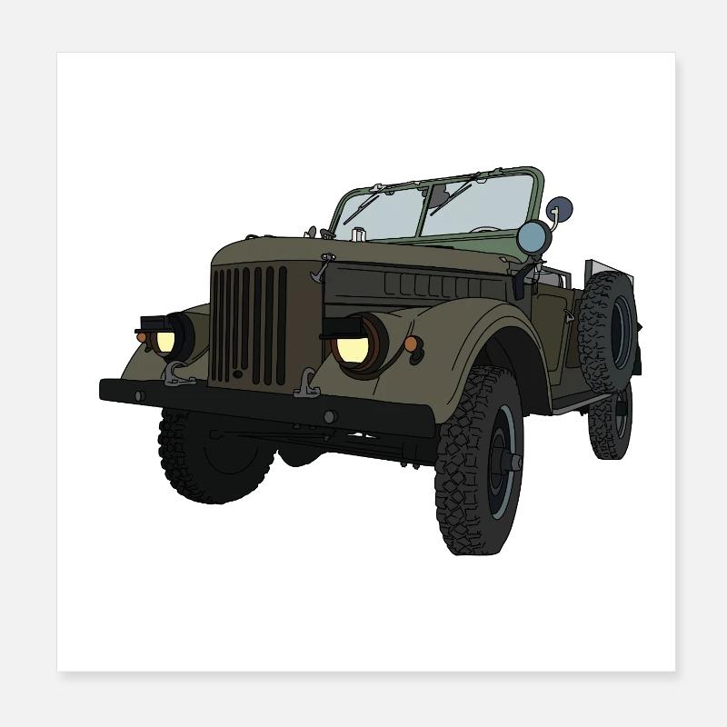 GAZ-69 Poster 20 x 20 cm