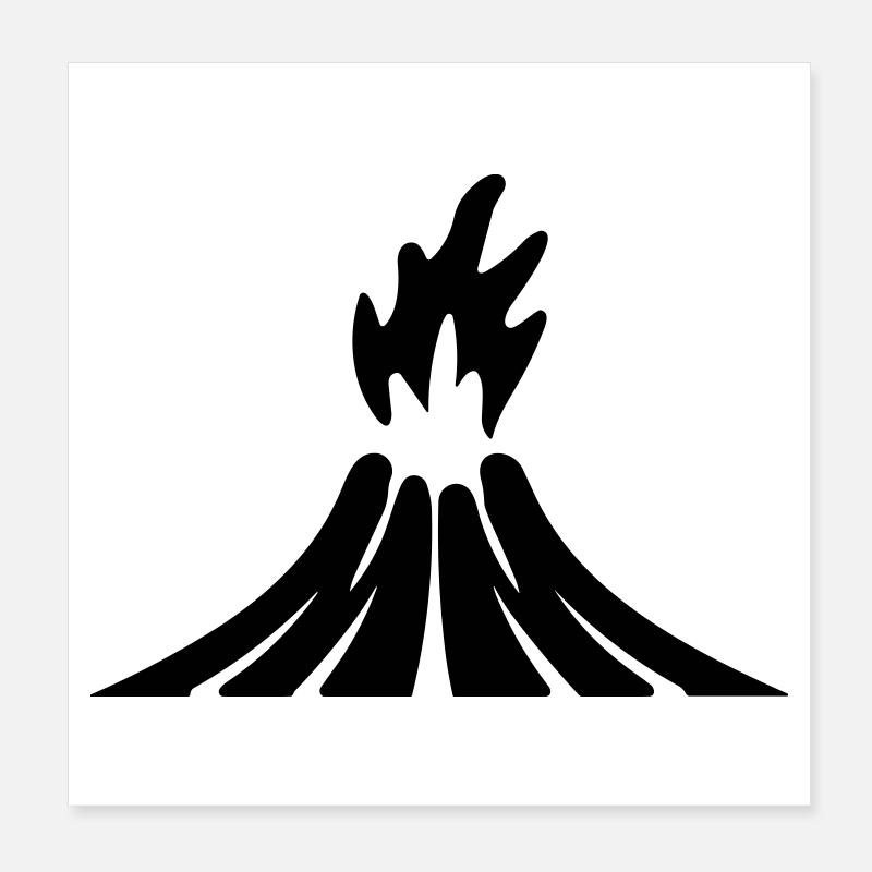Volcan Poster 20 x 20 cm