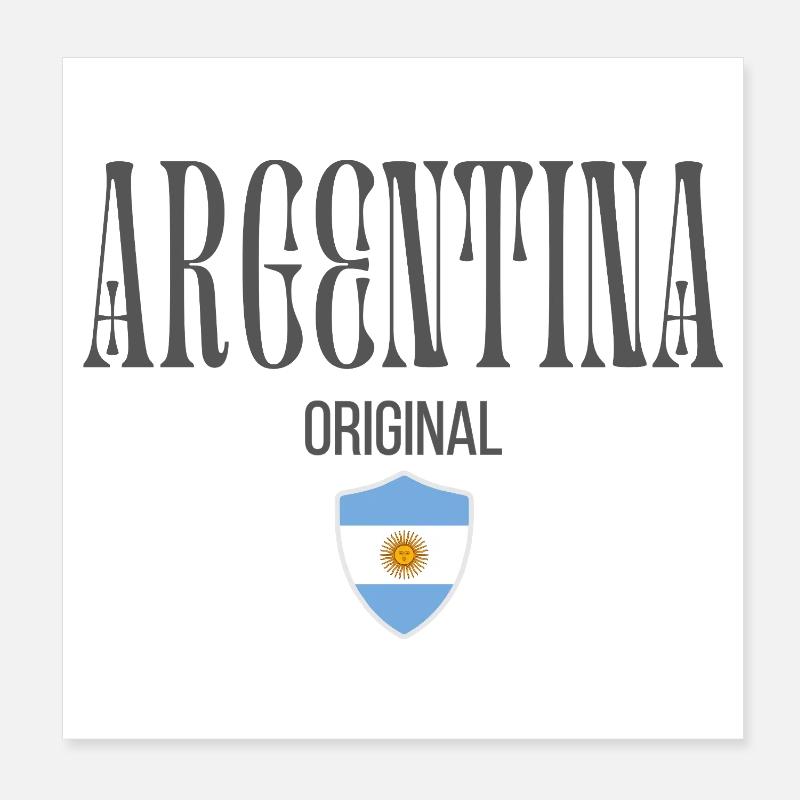 Ursprünglich aus Argentinien, geboren in Argentinien Poster 20x20 cm
