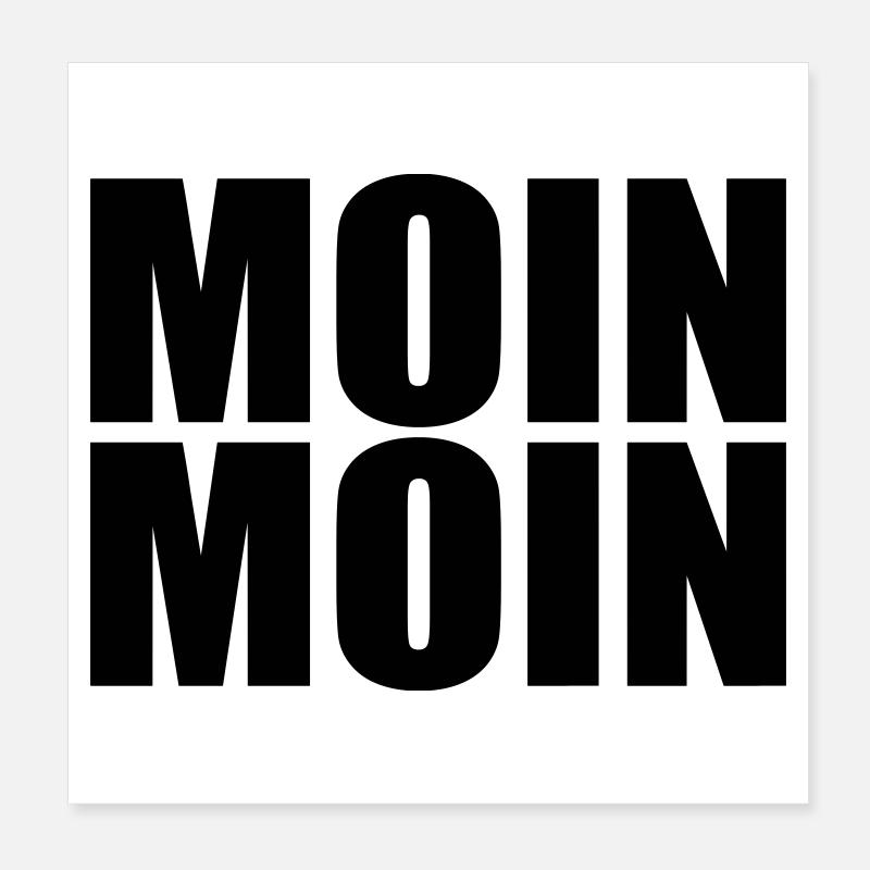 Moin Moin Poster 20 x 20 cm