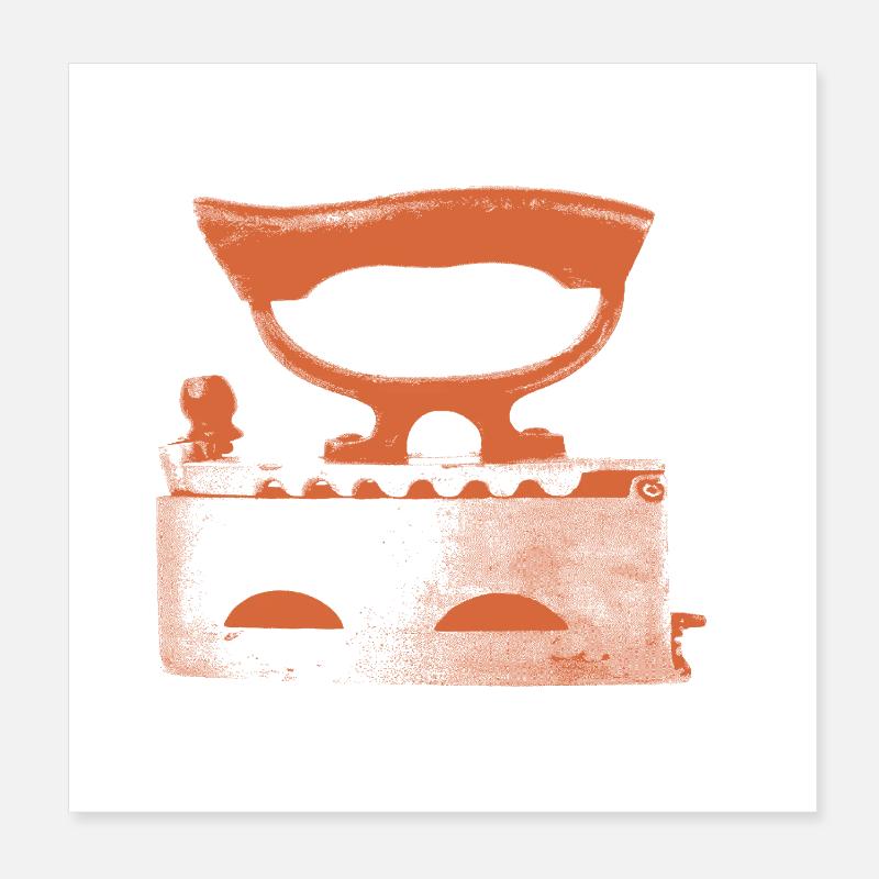 Iron antique Poster 8" x 8" (20x20 cm)